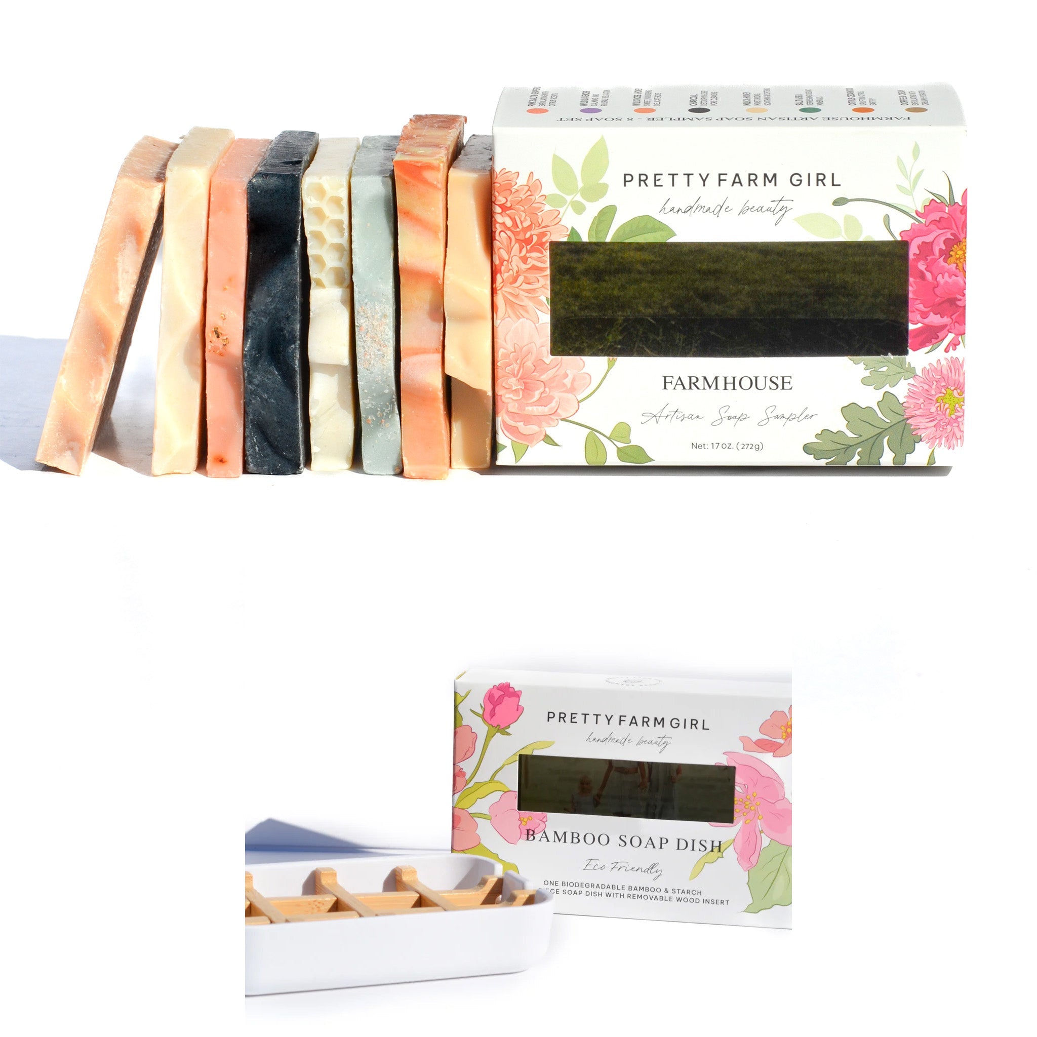 Farmhouse Artisan Goat Milk & Tallow Soap Sampler soap with nature-inspired artwork - product view 7