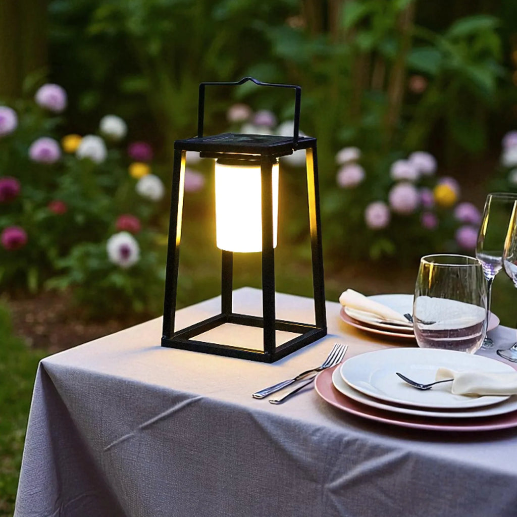 Outdoor Solar Lantern Portable Brightness Solar Lamp Ip44 Waterproof decorative candle lanterns with nature-inspired artwork - product view 9