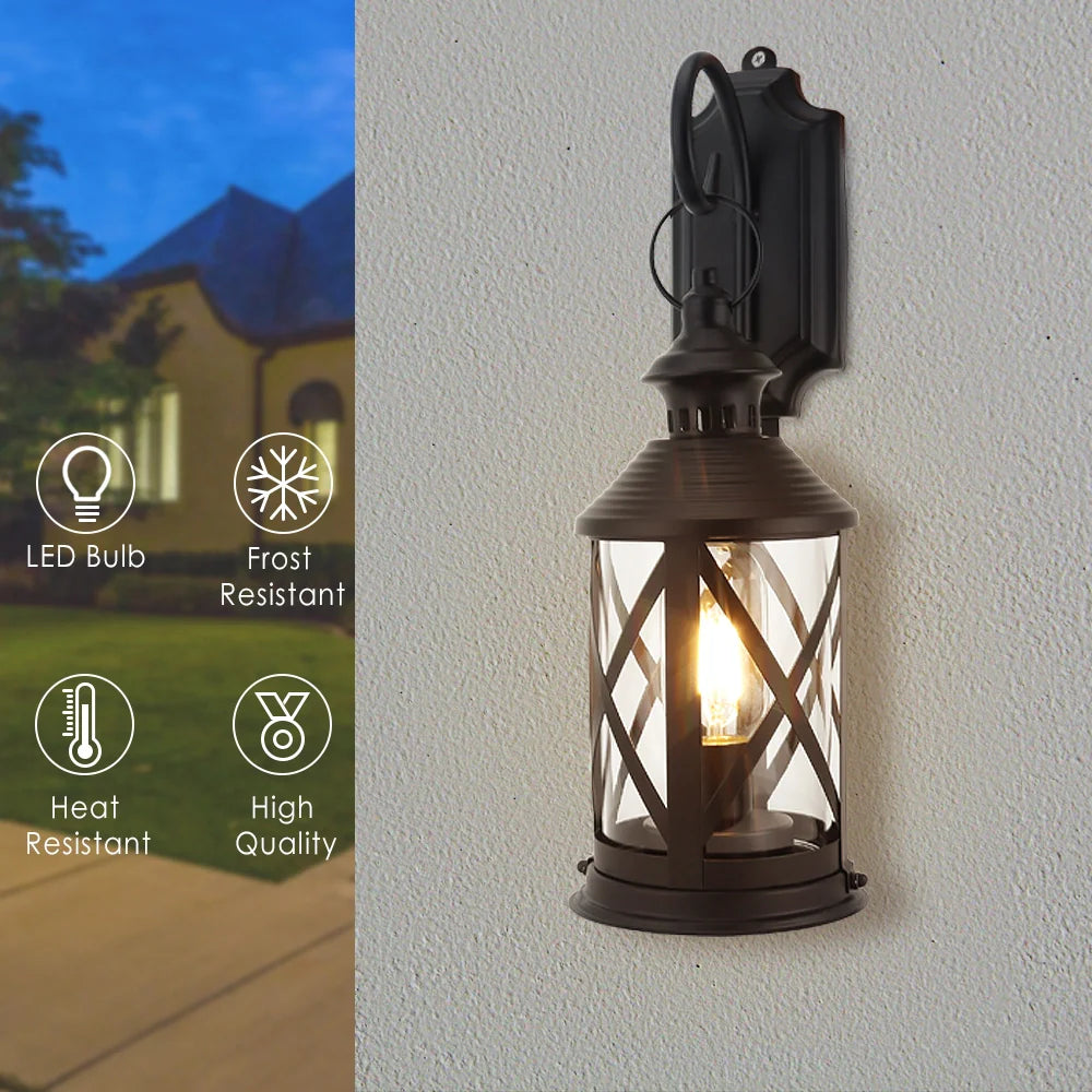 10'' Tall Decorative Cordless Table Lamps Led Edison Lights Hanging decorative candle lanterns with nature-inspired artwork - product view 3