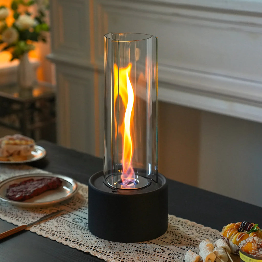 Cylindrical Bioethanol Vented uncategorized / needs cleanup with nature-inspired artwork