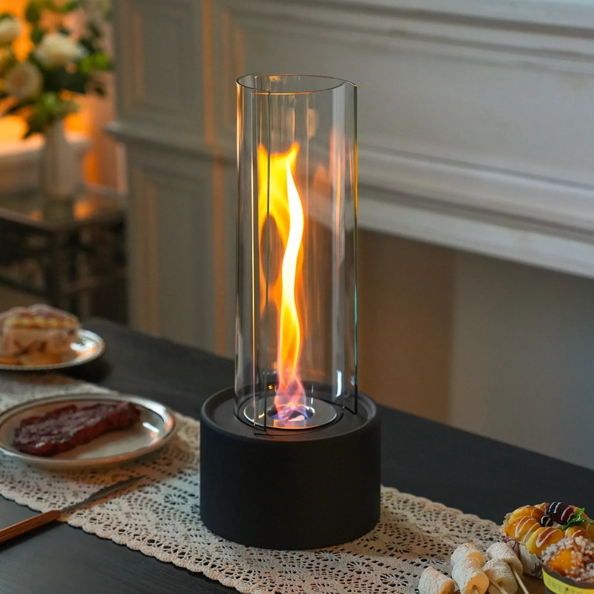 Cylindrical Bioethanol Vented uncategorized / needs cleanup with nature-inspired artwork