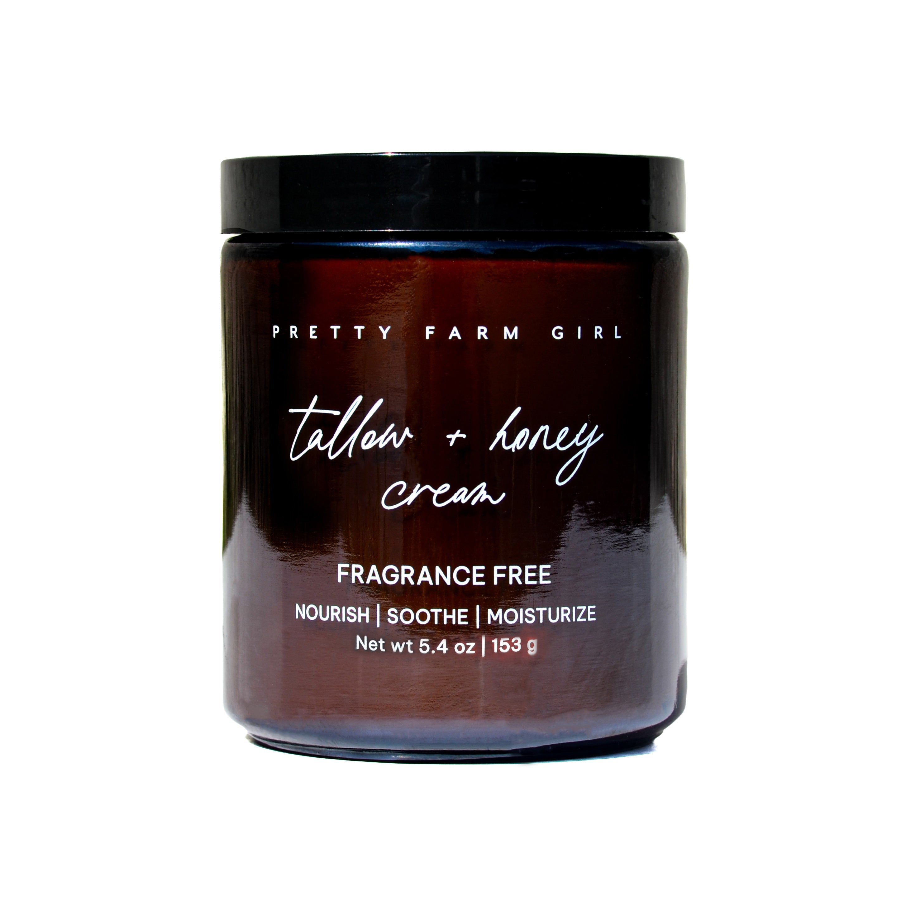 Fragrance Free Tallow + Honey Cream for Sensitive Skin cream with nature-inspired artwork - product view 6