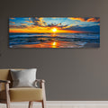Sunrise On Atlantic Ocean Canvas Ii wall art with nature-inspired artwork