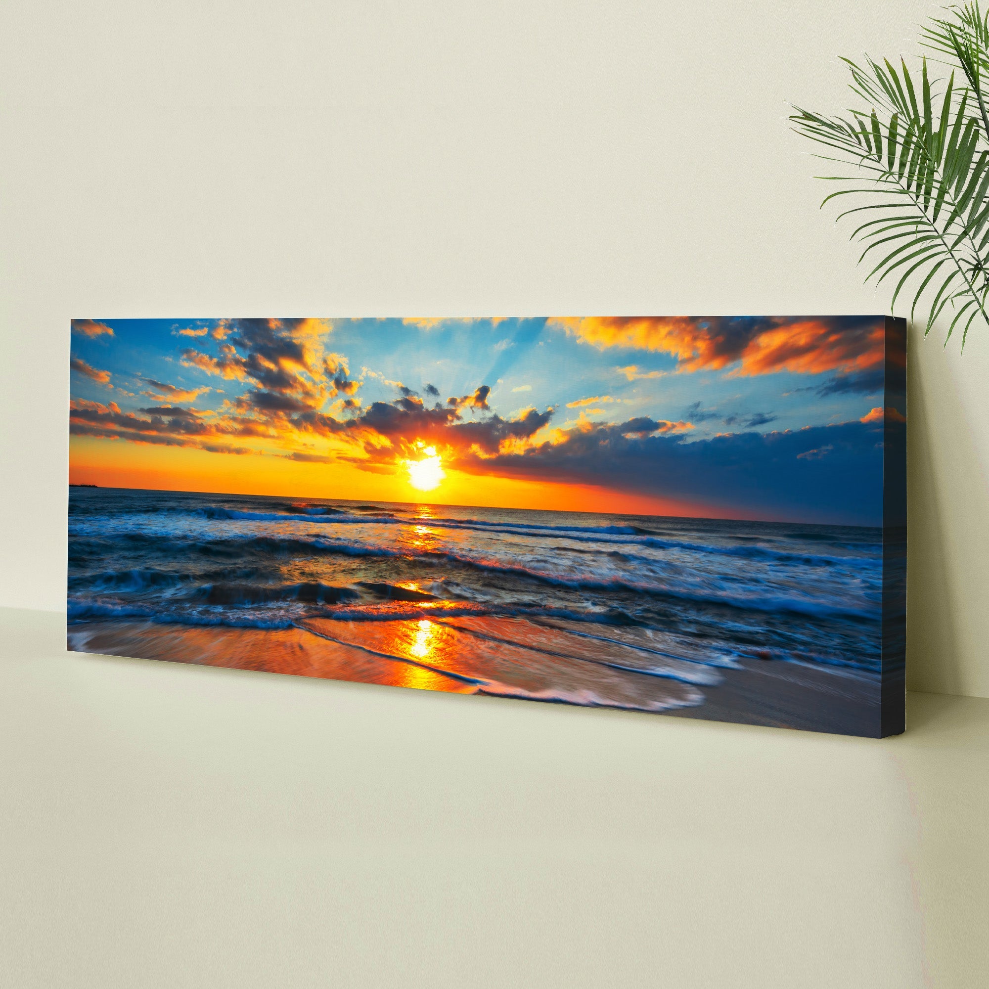 Sunrise On Atlantic Ocean Canvas Ii wall art with nature-inspired artwork - product view 2
