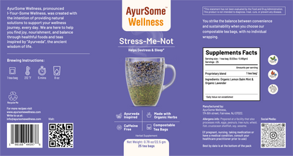 Stress tea & infusions with nature-inspired artwork - product view 5