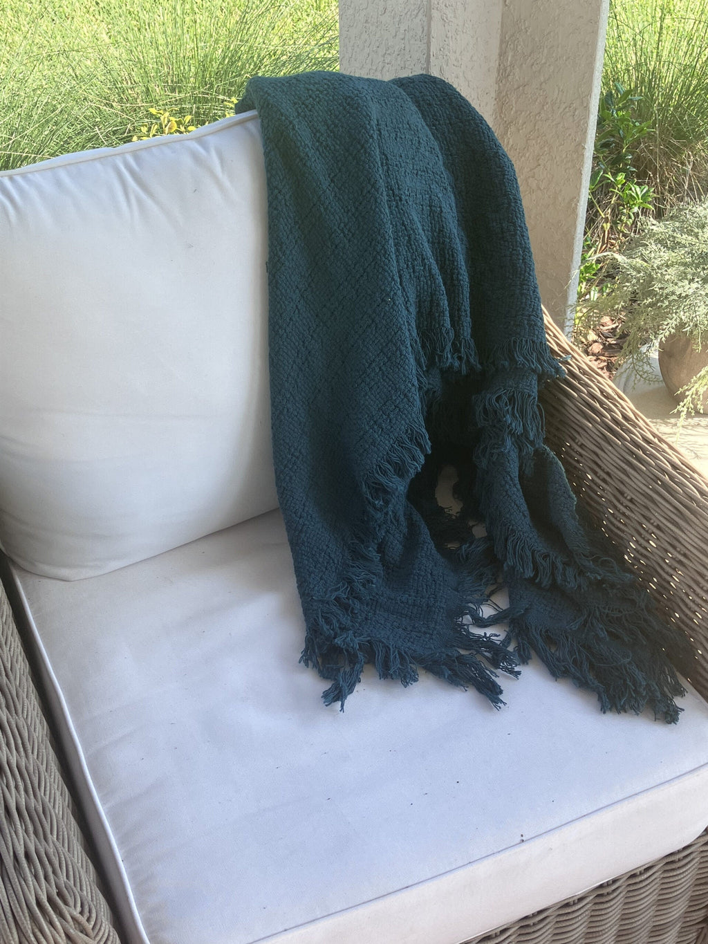100% Cotton Throw Blankets 50" X 60" home decor with nature-inspired artwork - product view 3