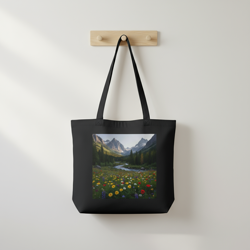 Tote hanging on wall