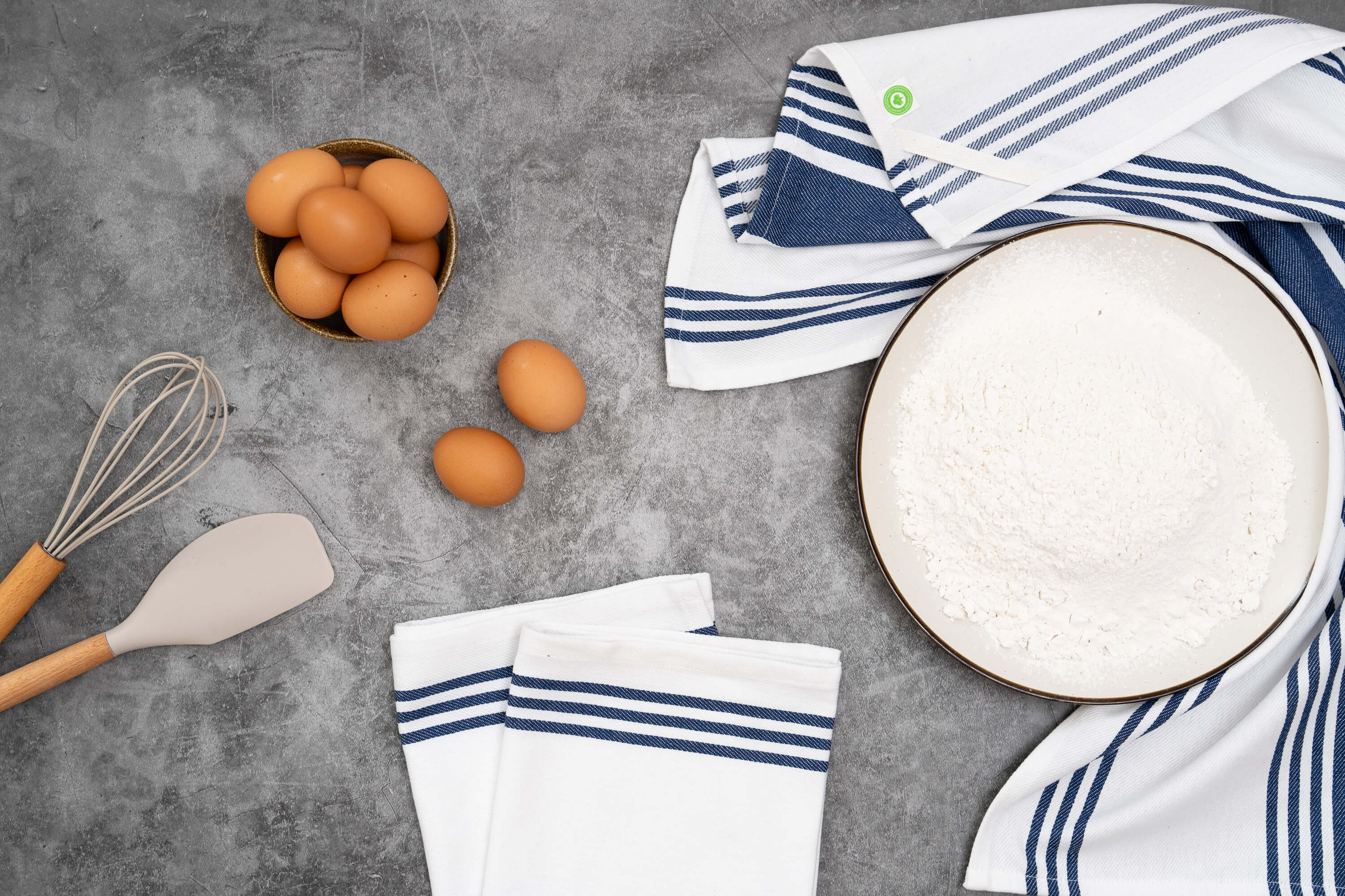 Striped Kitchen Towels home decor with nature-inspired artwork - product view 7