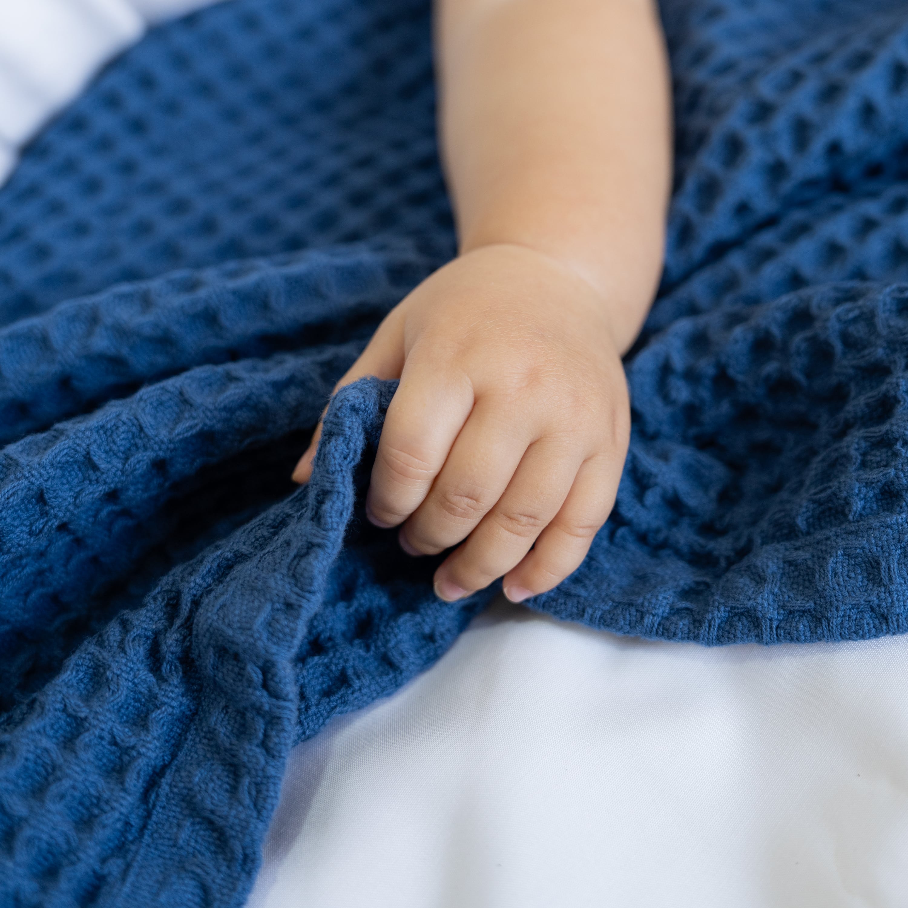 Waffle Baby Blanket home decor with nature-inspired artwork - product view 11
