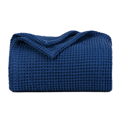 Waffle Weave Blanket home decor with nature-inspired artwork - product view 8
