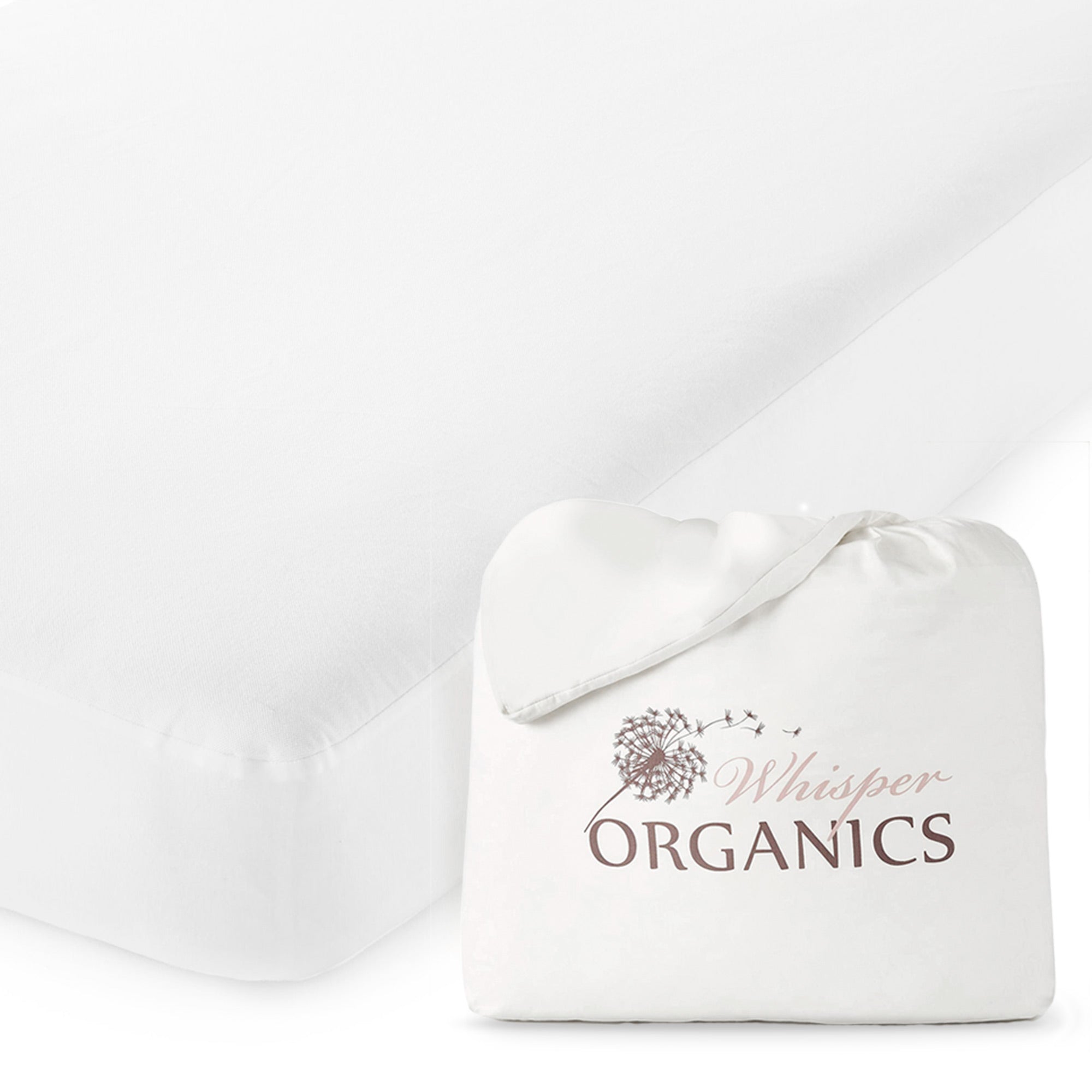 Organic Waterproof Pique Knit Mattress Cover mattress pad with nature-inspired artwork