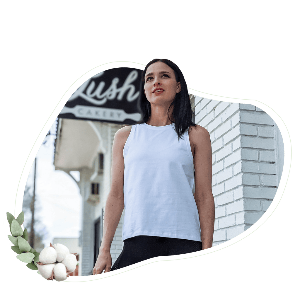 Women's Tank Tops shirts & tops with nature-inspired artwork - product view 5