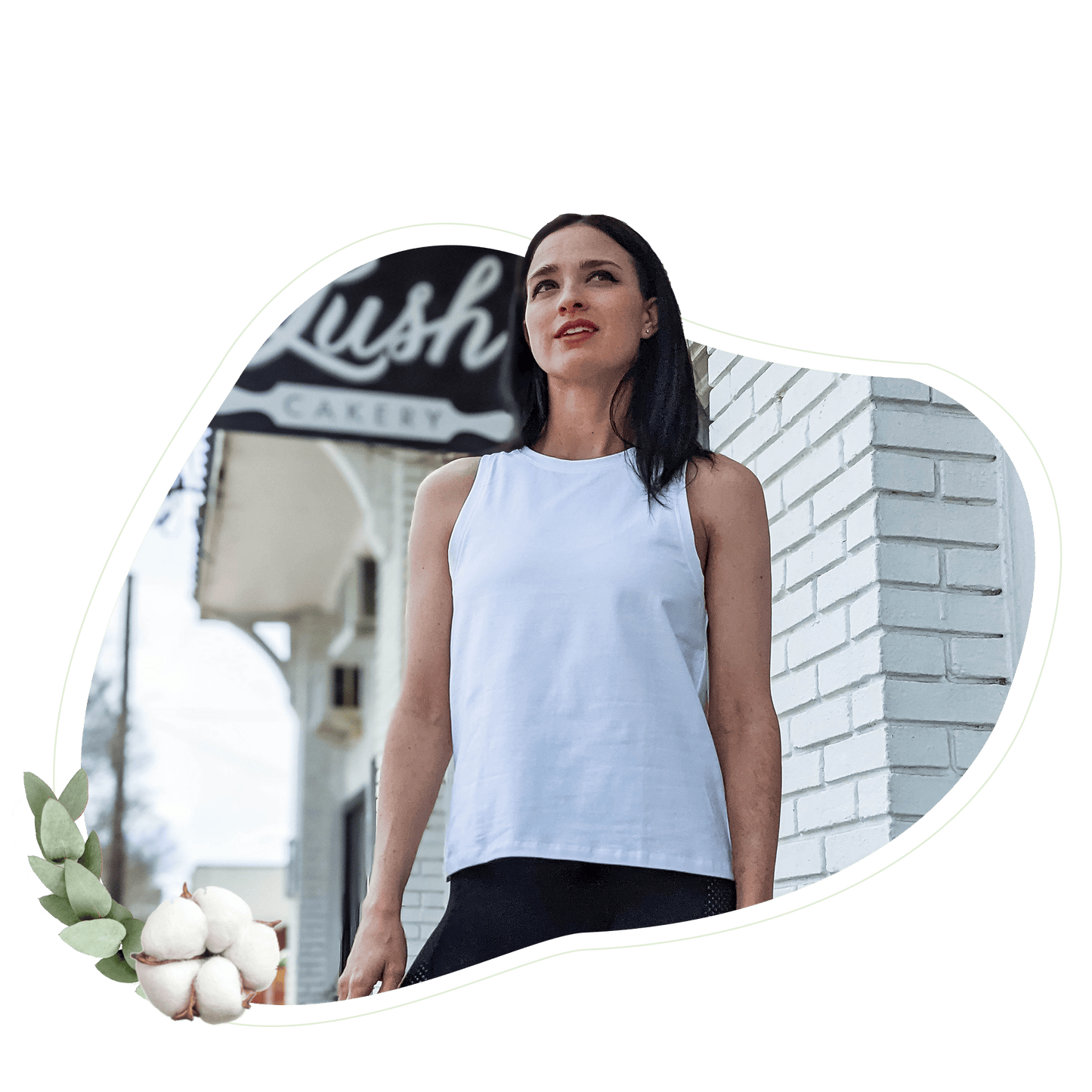 Women's Tank Tops shirts & tops with nature-inspired artwork - product view 5