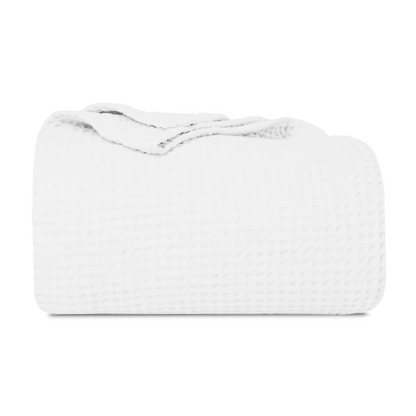 Waffle Weave Throw decor with nature-inspired artwork - product view 9