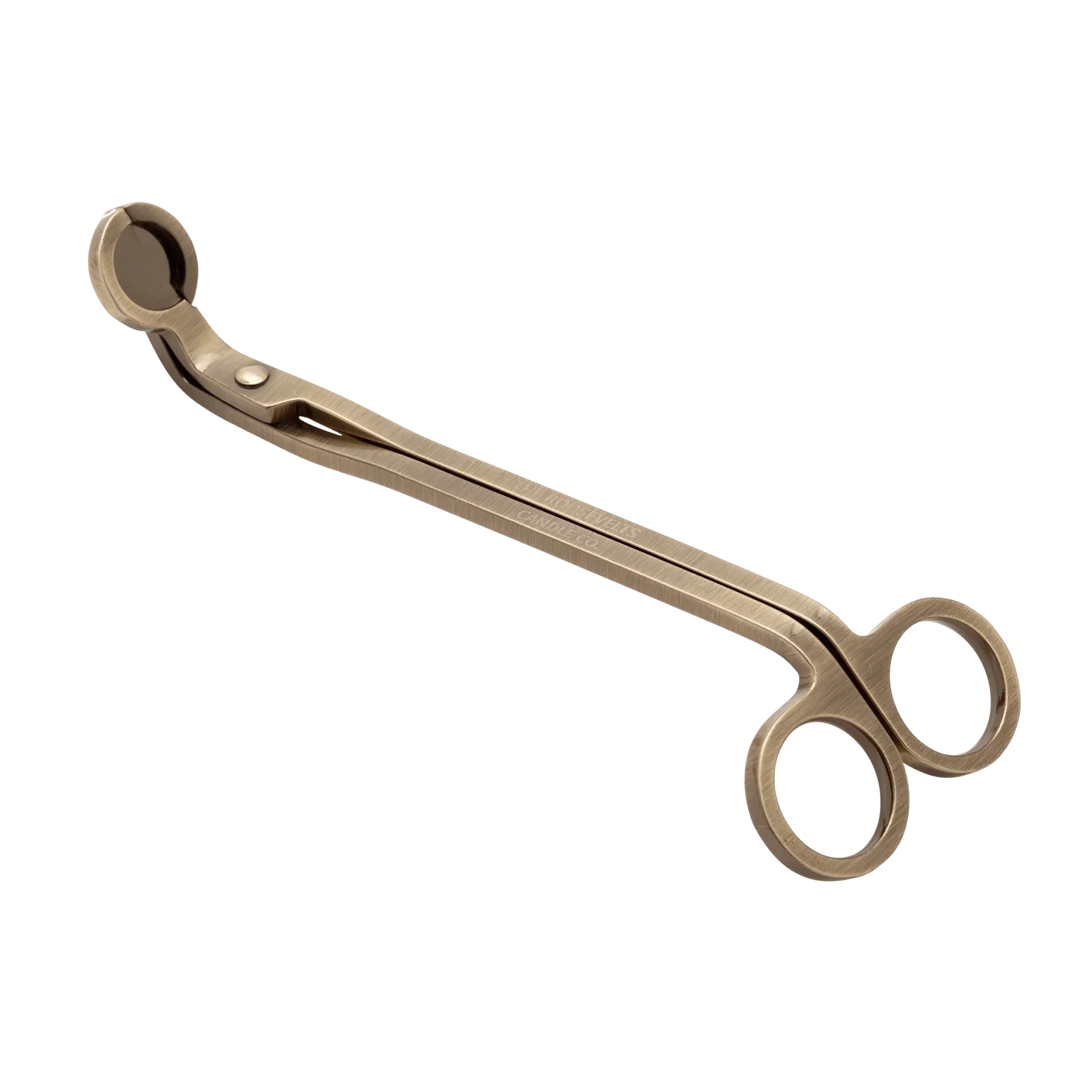 Brass wick trimmer closed