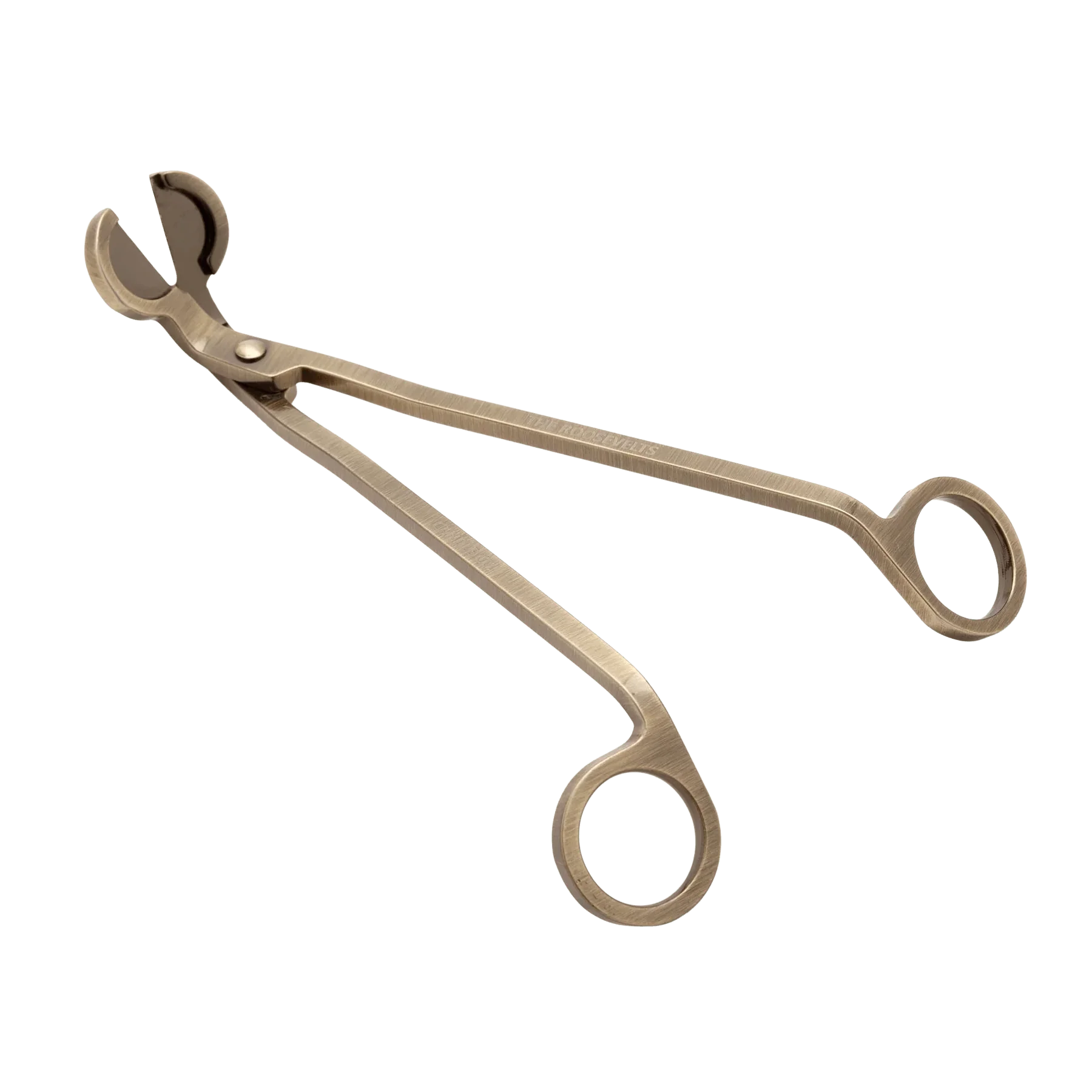 Brass candle wick trimmers open